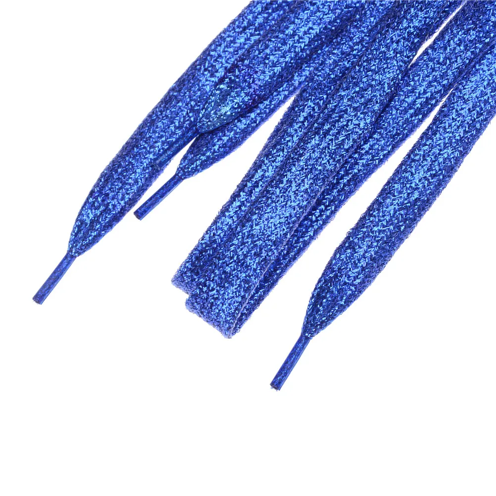 Блестящие модные блестящие шнурки для обуви крутые плоские рождественские цвета