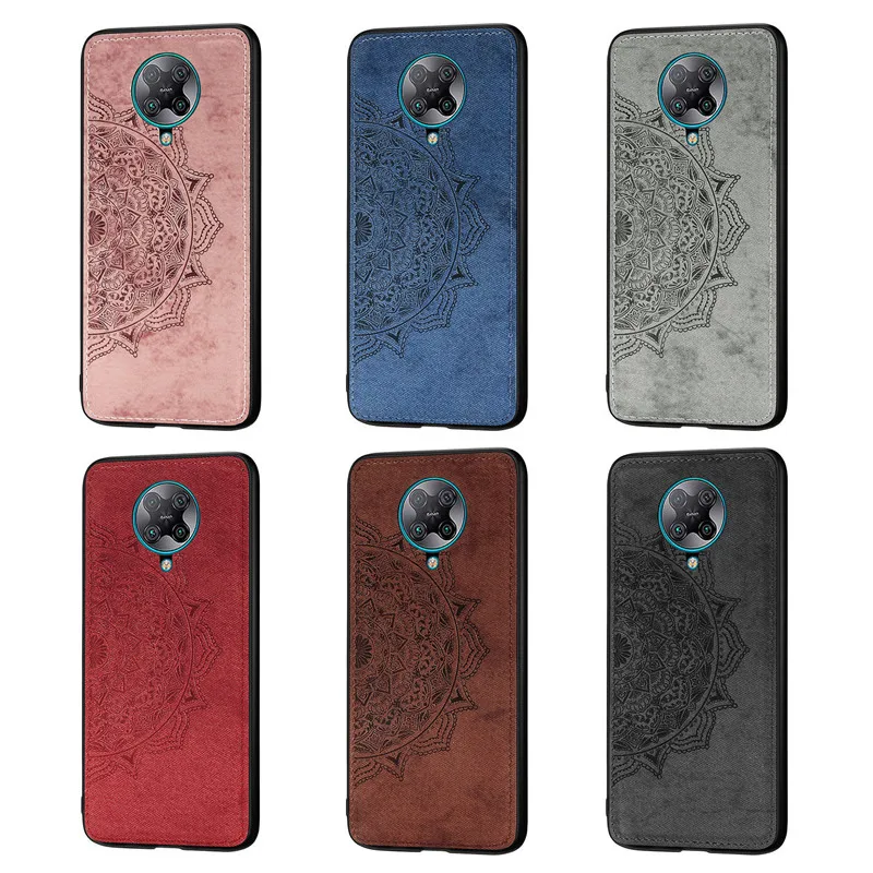 Тканевый чехол для Xiaomi Redmi K30 Pro Zoom мягкий ТПУ с рамкой защитный телефона
