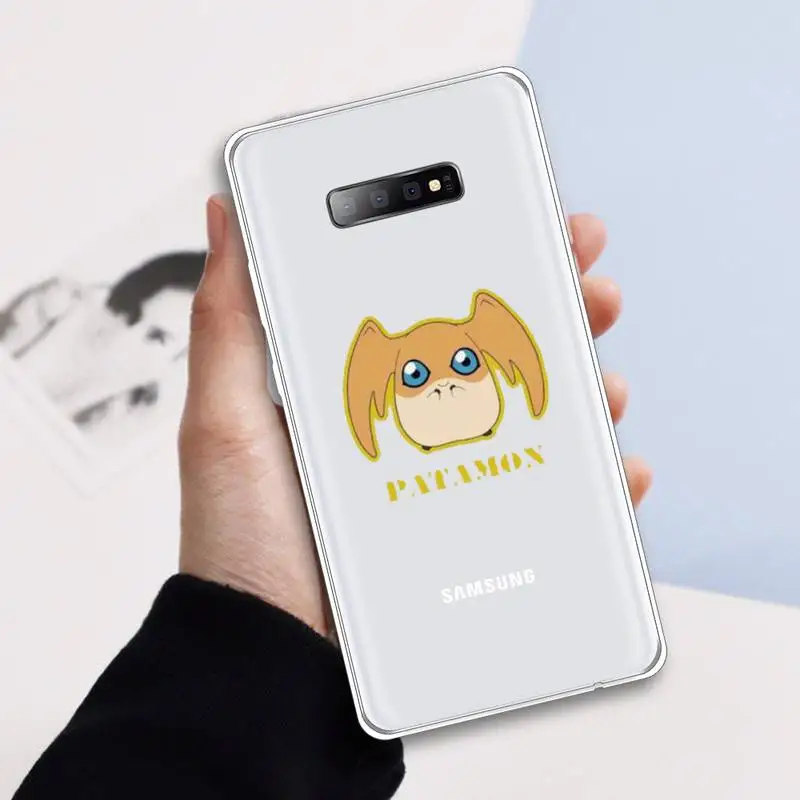 

Digimon japanese anime high quality Phone Case shell Transparent For Samsung Galaxy A 71 21s S note 8 9 10 plus 20 ultra