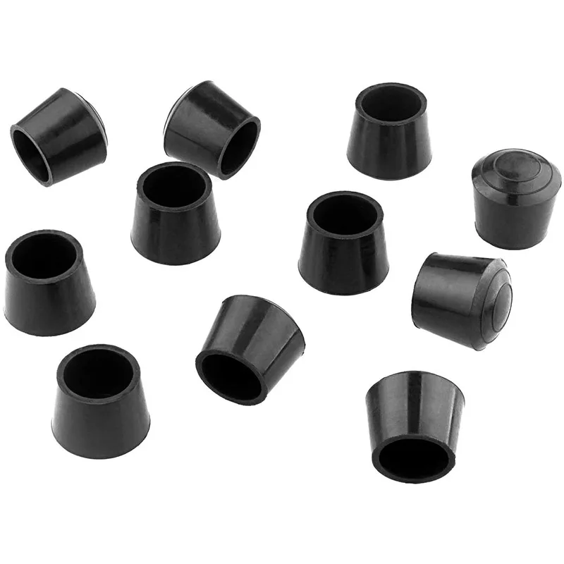 32 шт. 7/8 дюйма круглые колпачки для ног на стуле противоскользящие черные