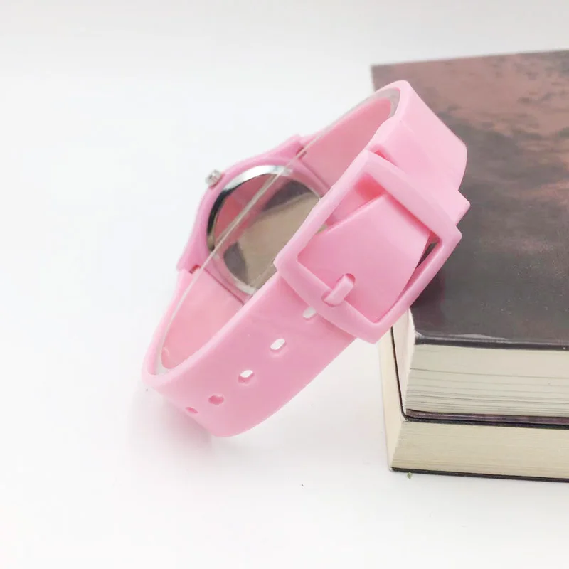 Часы наручные детские с желеобразным ремешком Модные Аналоговые Кварцевые