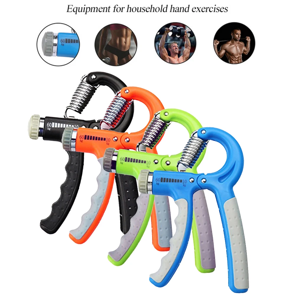 

R-Shape Countable Exercise Gripper Hand Grip Spring Finger Pinch Carpal Expander Muscle Grip strength device