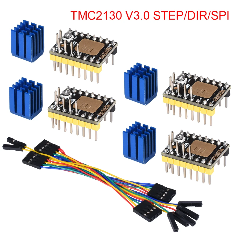 BIQU BIGTREETECH TMC2208 TMC2100 TMC2130 V1.1 SPI MKS шаговый двигатель бесшумный драйвер StepStick для 3D-принтера плата управления SKR V1.3