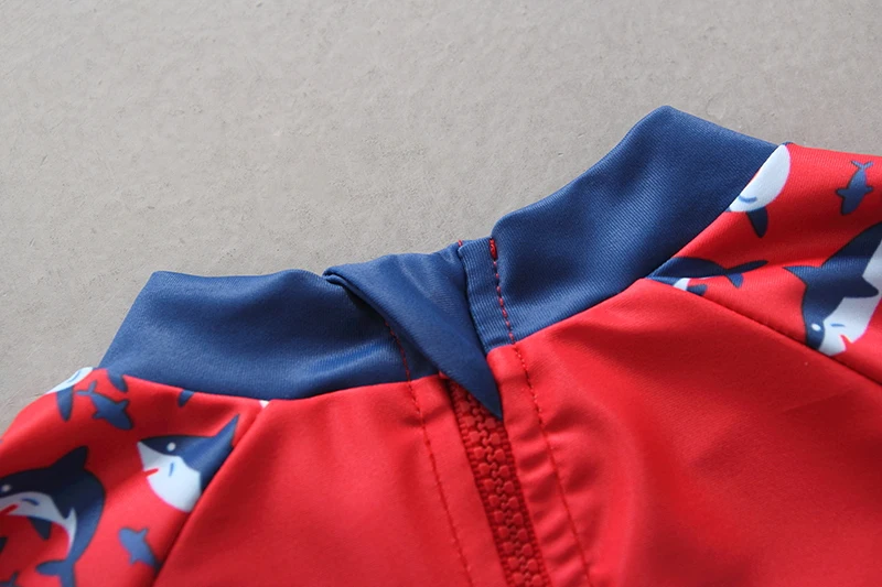 New 2020 Boys Swimsuit Shark Style Two Piece Children's Swimwear Bathing Suit With Hat HX-1873 |