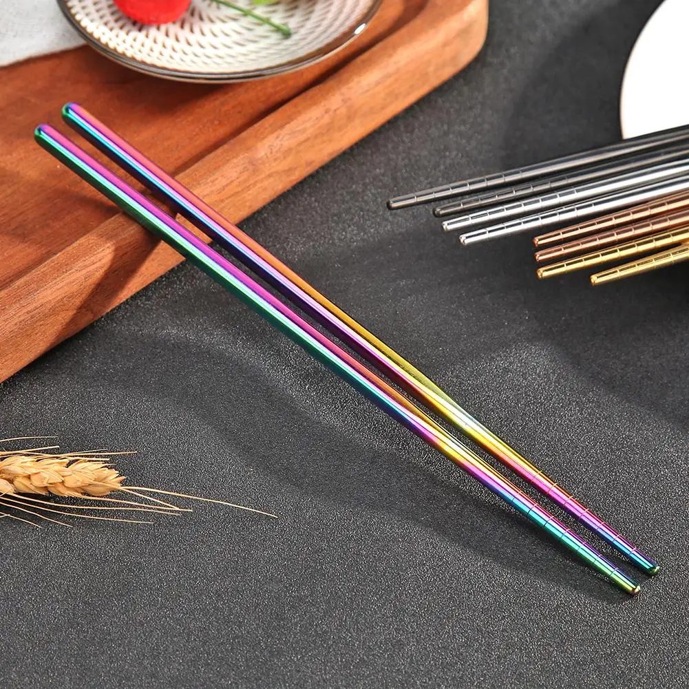 1 шт. металлические палочки для еды из нержавеющей стали | Дом и сад