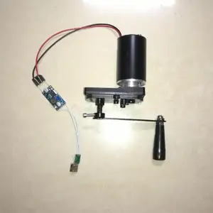 hand generator dc small gear kit output 5 3v12v charging mobile phone usb free global shipping