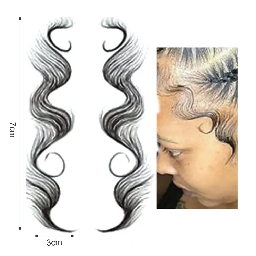 5 стилей наклейка для татуировки с краями волос стили детских Временной