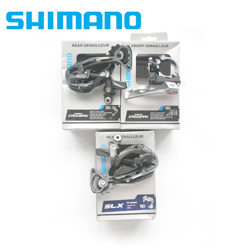 

SHIMANO Original DEORE SLX FD M590 Shadow RD-M593 RD M663 SGS Long Cage Front/Rear Derailleur 10S Bike Bicycle Rear Derailleur