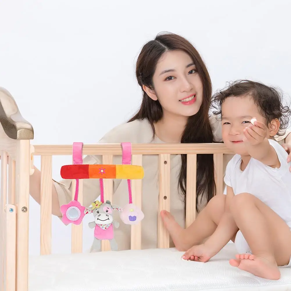 Детская коляска детская кроватка плюшевая подвесная игрушка-Жираф подвеска с