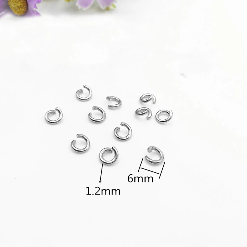 1 упак./лот открытые прыгающие кольца из нержавеющей стали 5/6/7/8/10 мм разъемы для
