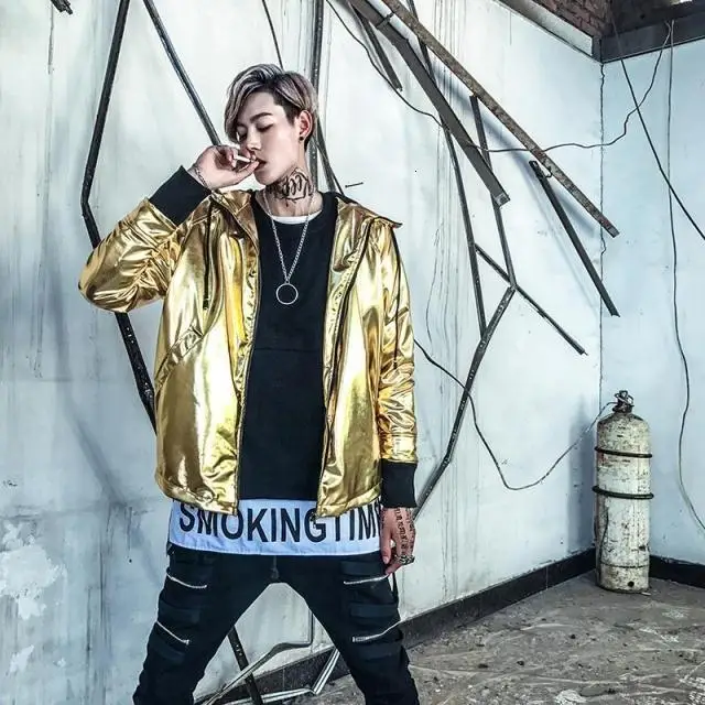

hat Four station sweatshirt, men's street clothes, informal hip-hop clothes, silver wallet
