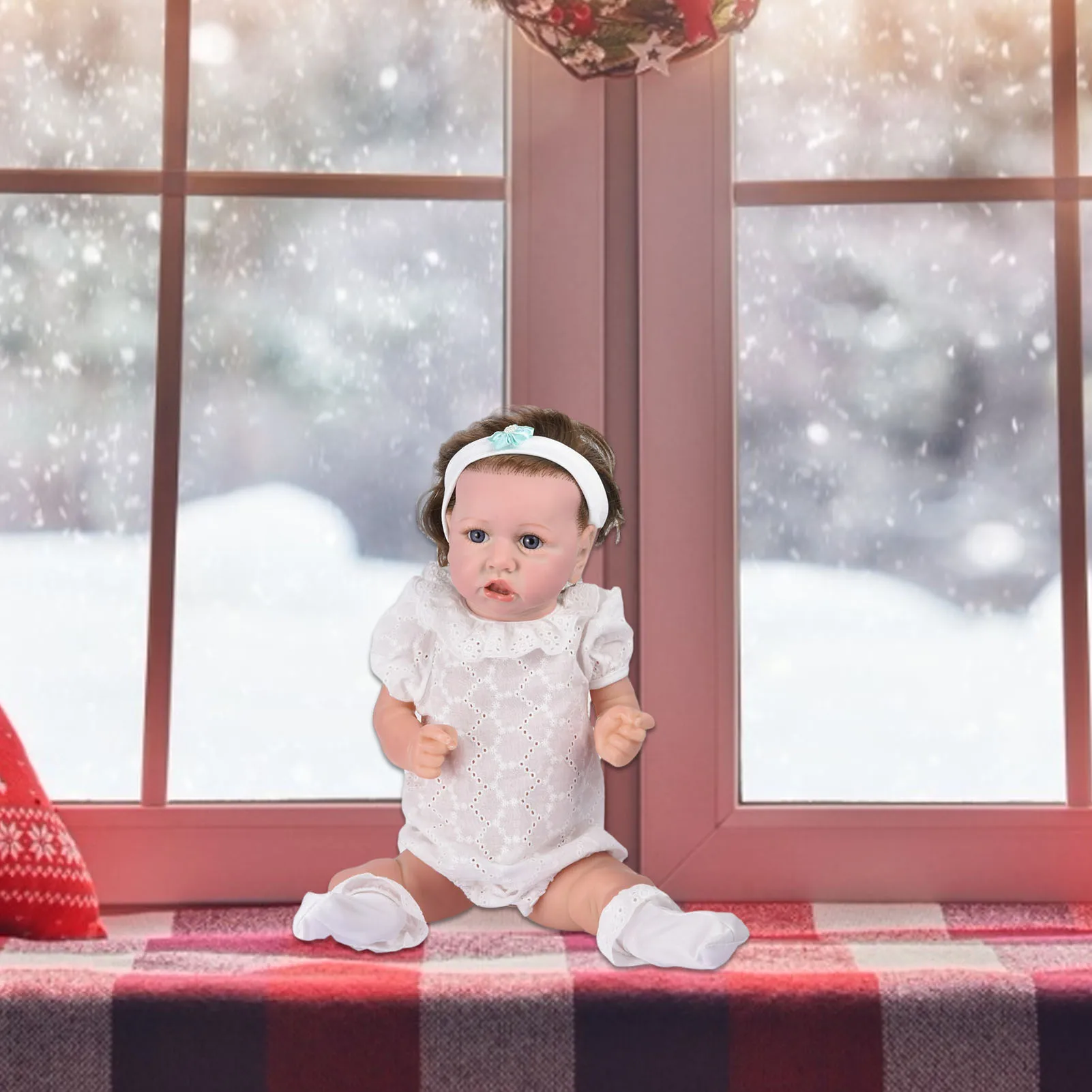 

New Realistic Saskia Reborn Baby Dolls Grey Eyes Girls Full Silicone Bebe Doll Kids Girl Toys Boys Birthday Gifts New Year Gift