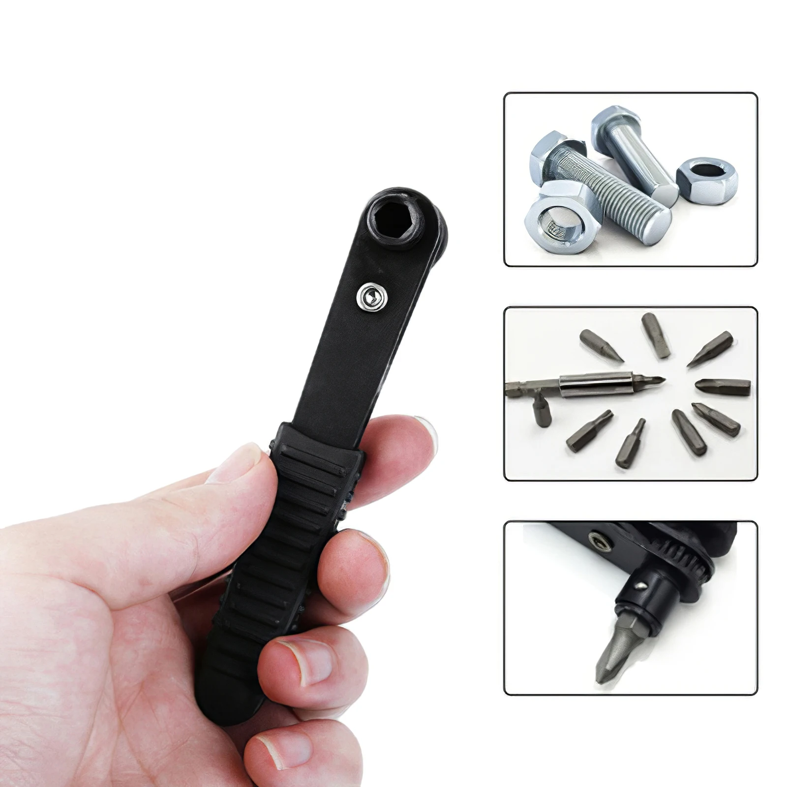 Торцевой ключ с двумя головками 90 градусов прямоугольный 1/4 дюйма|Отвертка| |