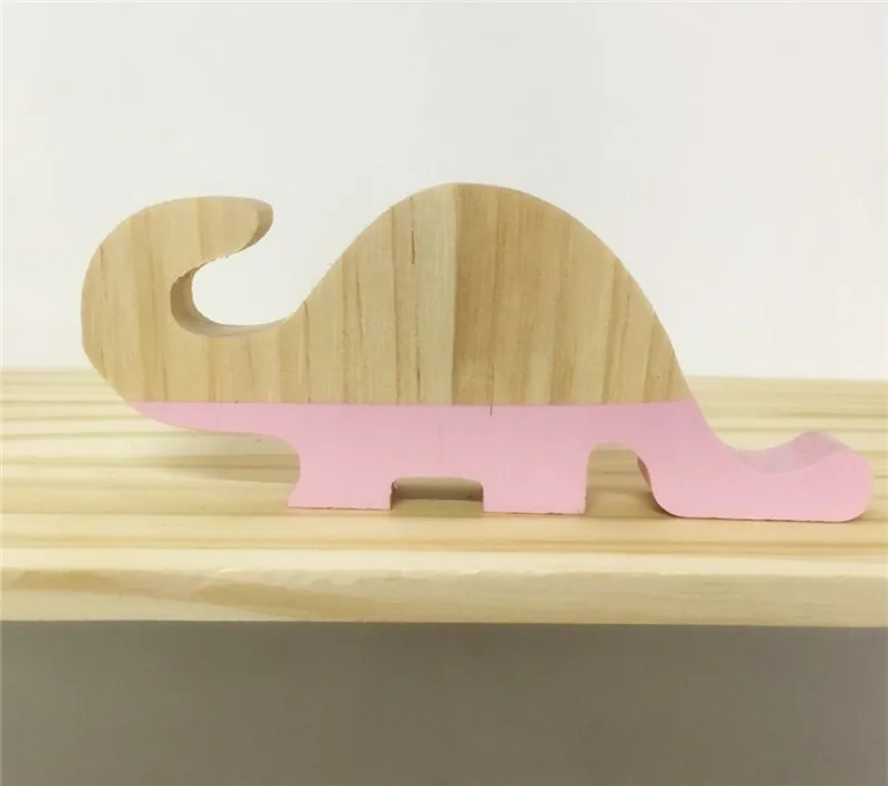 Симпатичные деревянные украшения в виде динозавров для детской комнаты игрушки