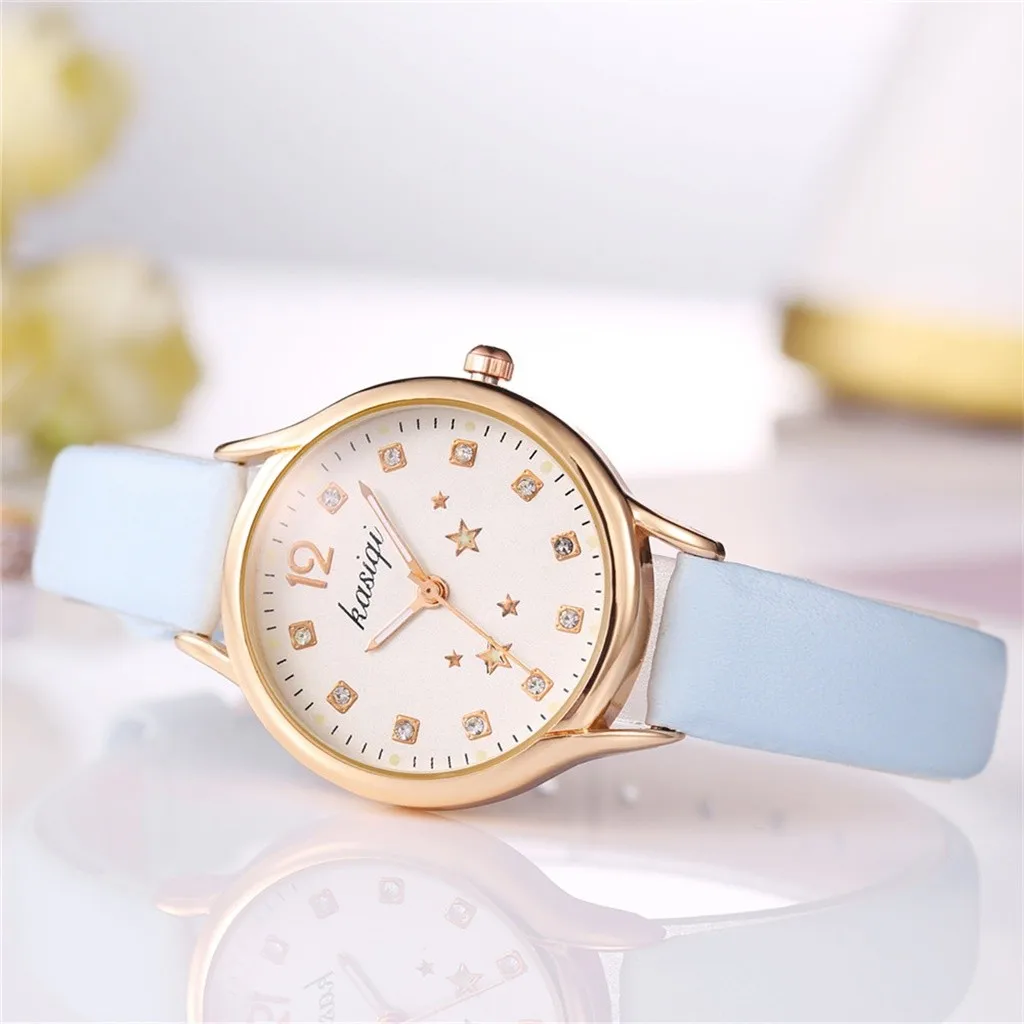 Женские наручные часы студенческие с ремешком простые маленькие свежие милые со