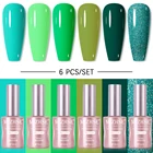 6 шт., СВЕТОДИОДНЫЙ УФ-гель для ногтей, 18 мл