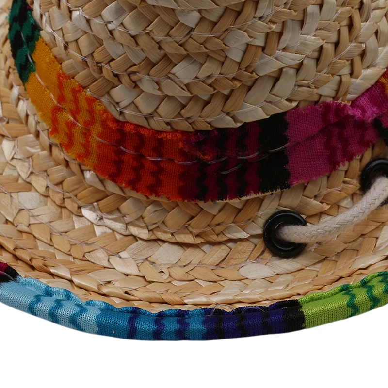 Соломенная шляпа для собак и кошек мексиканская соломенная