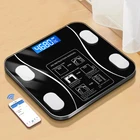 Весы электронные цифровые с ЖК-дисплеем, умный анализатор индекса массы тела, жира, индекса массы тела, для ванной комнаты, Bluetooth