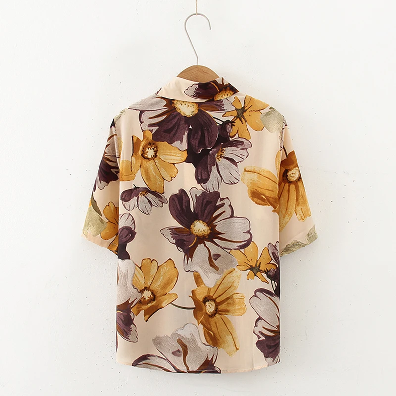 Женская летняя рубашка с коротким рукавом и цветком ревеня, 2020 от AliExpress WW