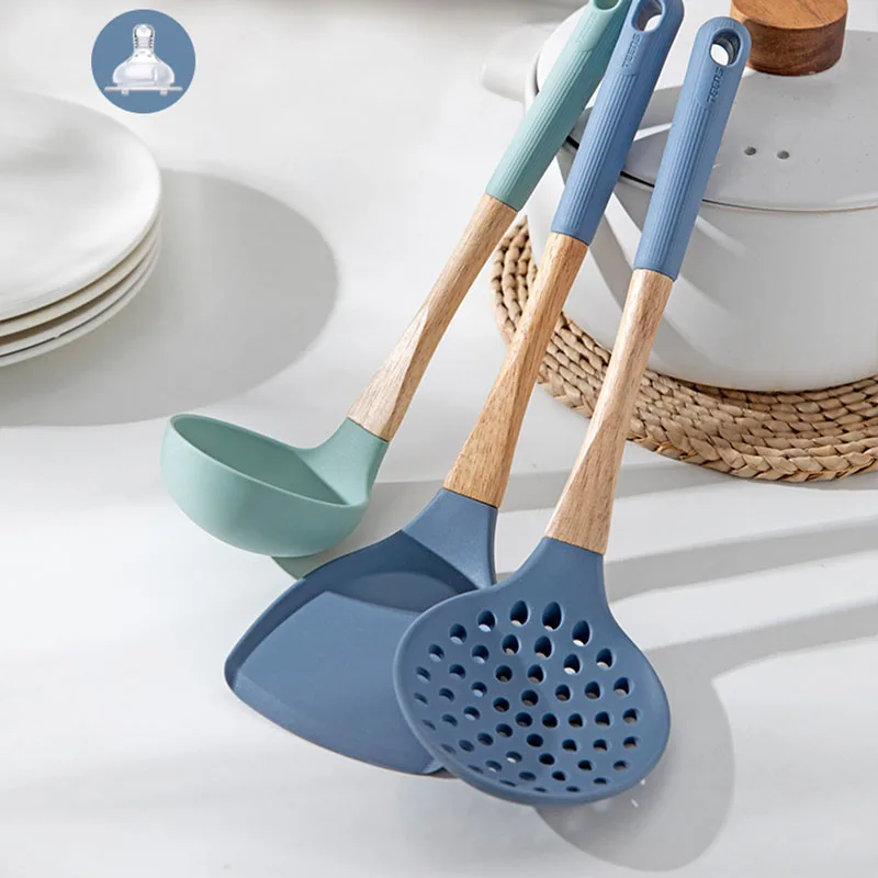 

Kid Japanese Spoon Hanger Vintage Cooking Air Fryer Silico Shovel Tool Small Rice Cooker Akcesoria Kuchenne Kitchen Tools ZZ50CJ