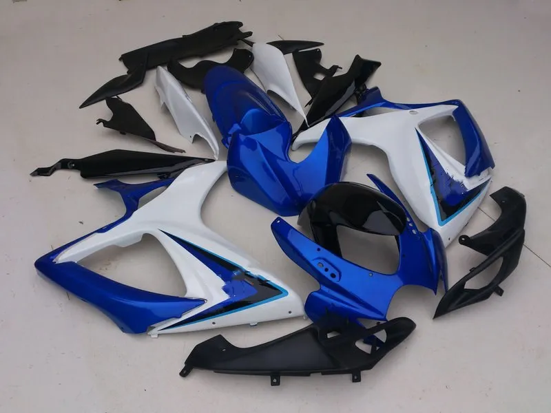 Набор обтекателей мотоцикла для GSXR600 750 K6 06 07 GSXR 600 GSXR750 2006 2007 ABS Топ белый синий