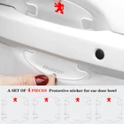 Наклейка на дверную ручку автомобиля, защитная пленка, наклейка для Peugeot 3008 205 106 5008 208 508 407 2008 107 306 206 307 308 207 406 408 301