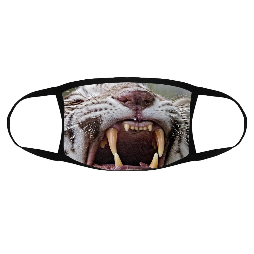 Adult Couple Animal Print Mask Outdoor Cycling Breathable Sports Masks Protective Face Earloop Mascarillas | Безопасность и защита