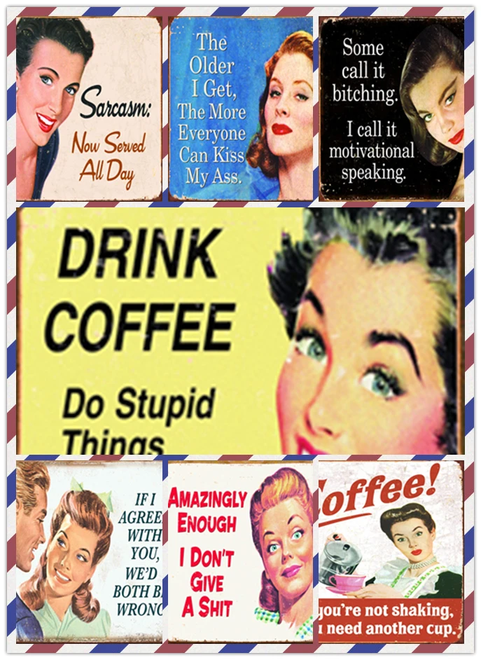 

Настенные знаки в виде свиньи, винтажные декоративные знаки, сарказм, сейчас обслужен на весь день, жестяной знак, Забавный металлический по...