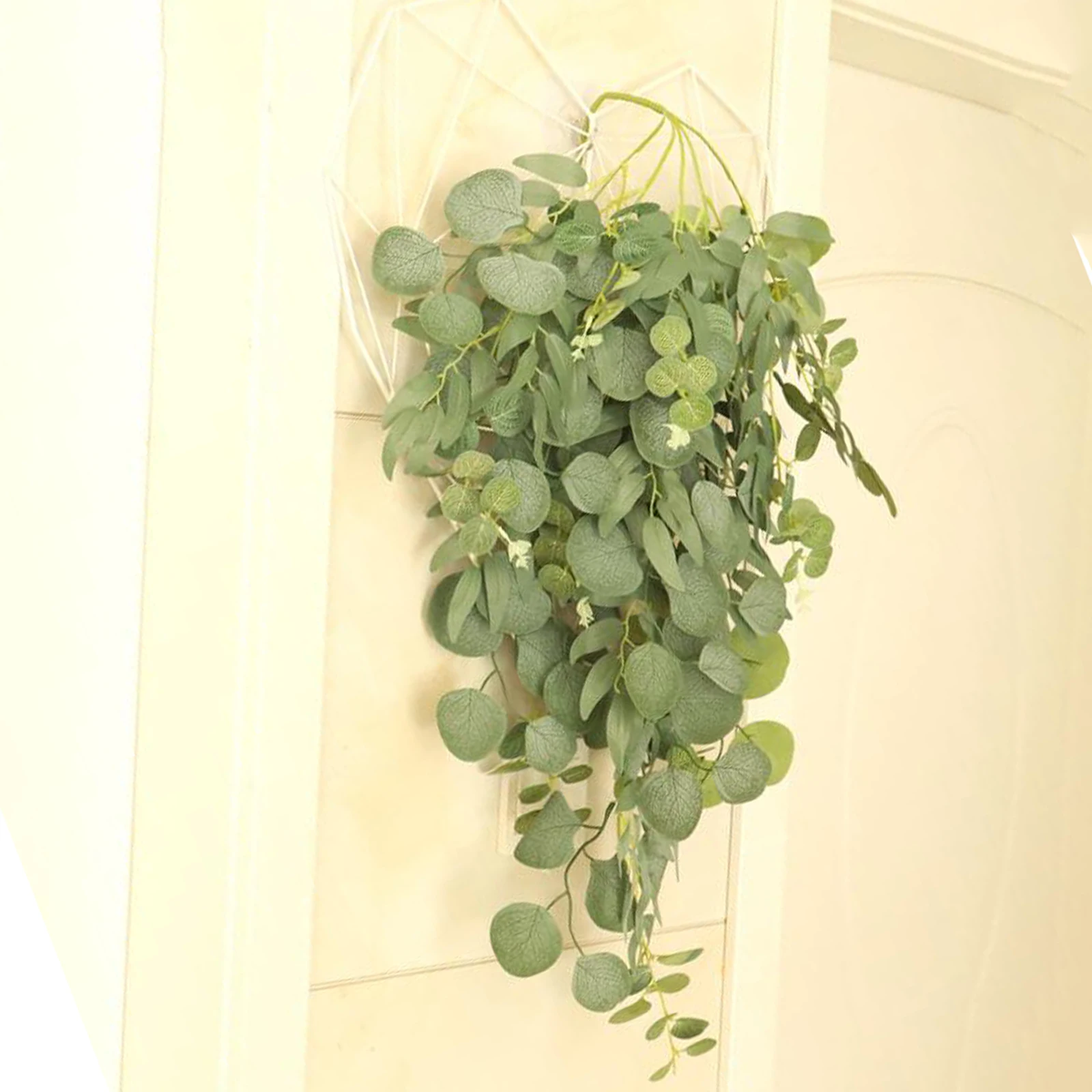 

Artificial Leaves Garland, Wall Hanging Eucalyptus Leaf Wreath Outdoor Indoor