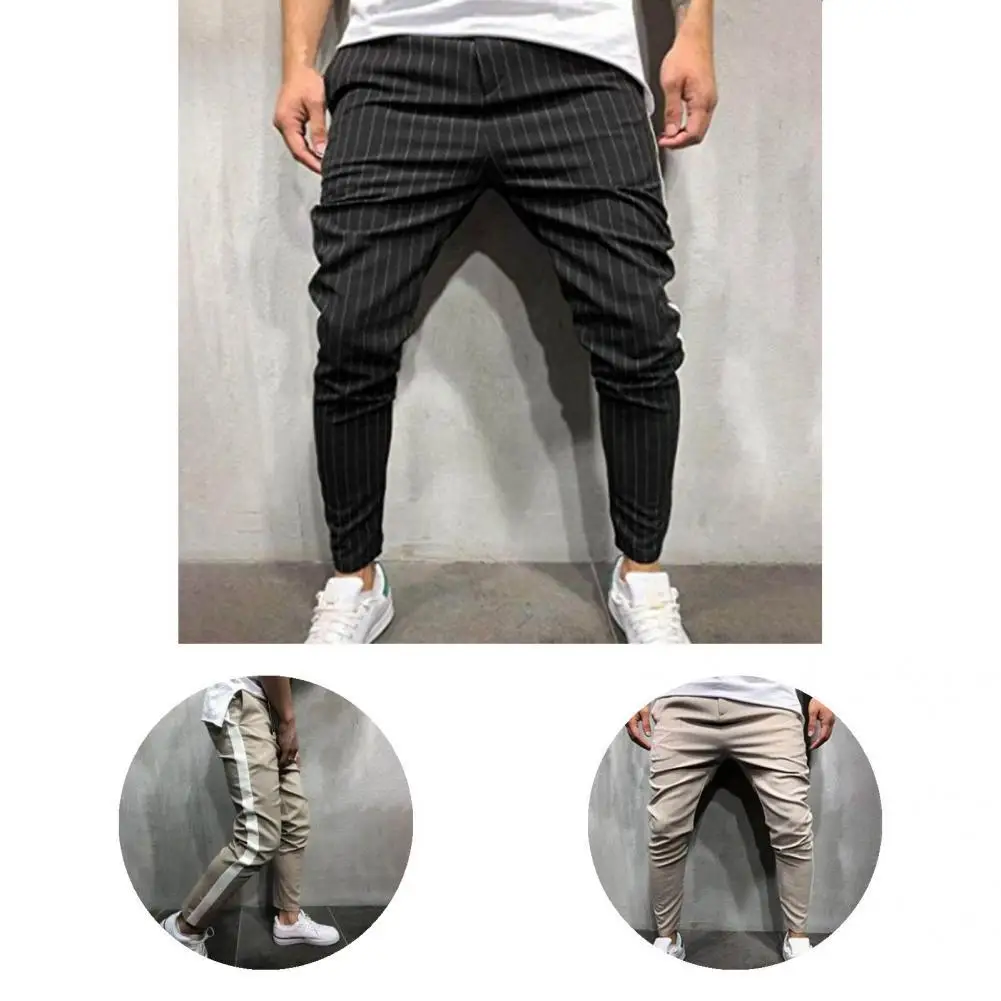 

Облегающие мужские стильные брюки-карго разных цветов для повседневной носки