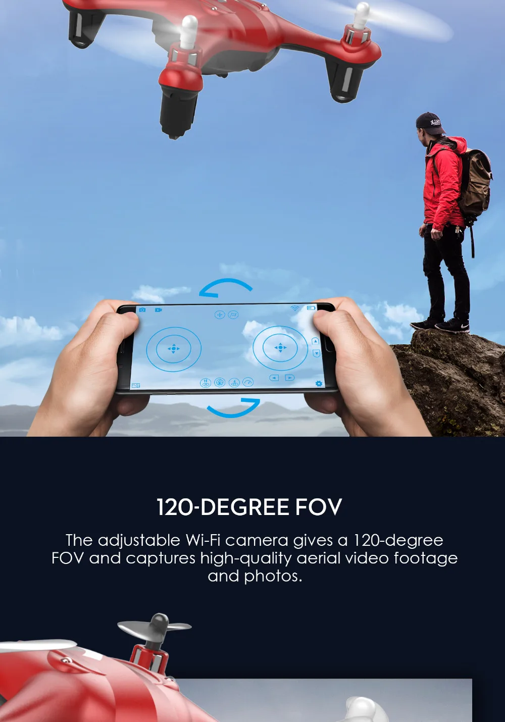 ATOYX HD 4k камера Дрон FVP wifi мини-Дрон с камерой RC Квадрокоптер с широкоугольным HD высоким безголовым режимом удержания высоты 4CH