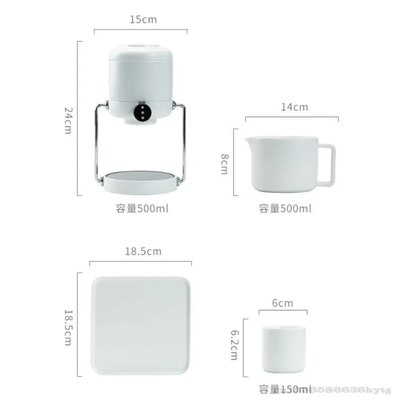 

Automatic Tea Maker Living Room Office 50 Degrees Constant Temperature Kung Fu Tea Set Filter Integrated Ceramic Tea Cup Set
