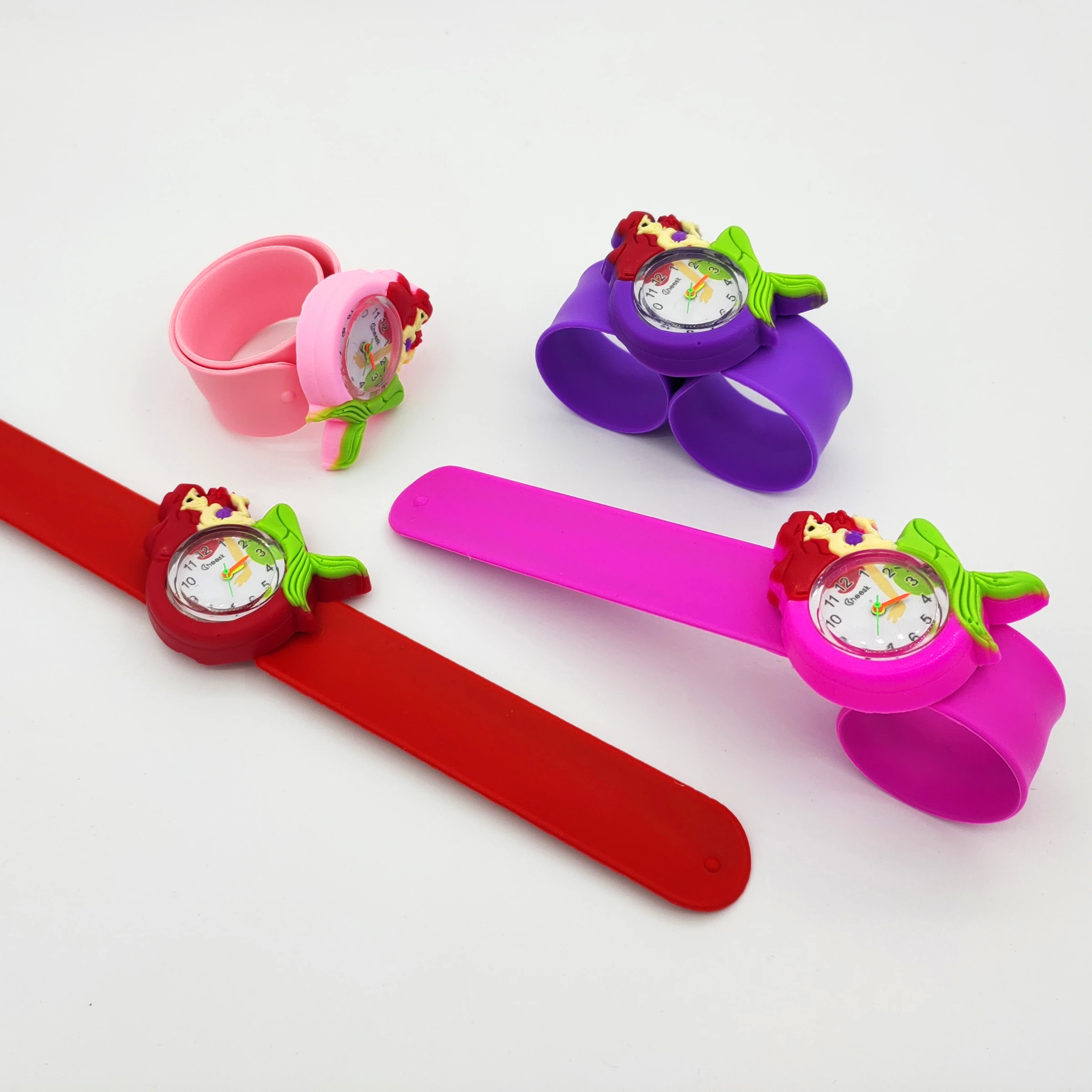 3D Cartoon Mermaid Kids Watches Baby Toys Clock Bracelet Children's Watches Child Watch for Girls Boys Kid Christmas Gifts images - 6