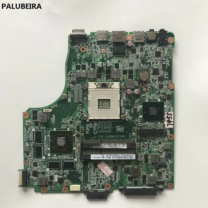 Малябира DA0ZQ1MB8F0 REV F MBPVL06001 MB.PVL06.001 для acer aspire 4820T 4820TG материнская плата HM55 DDR3 |
