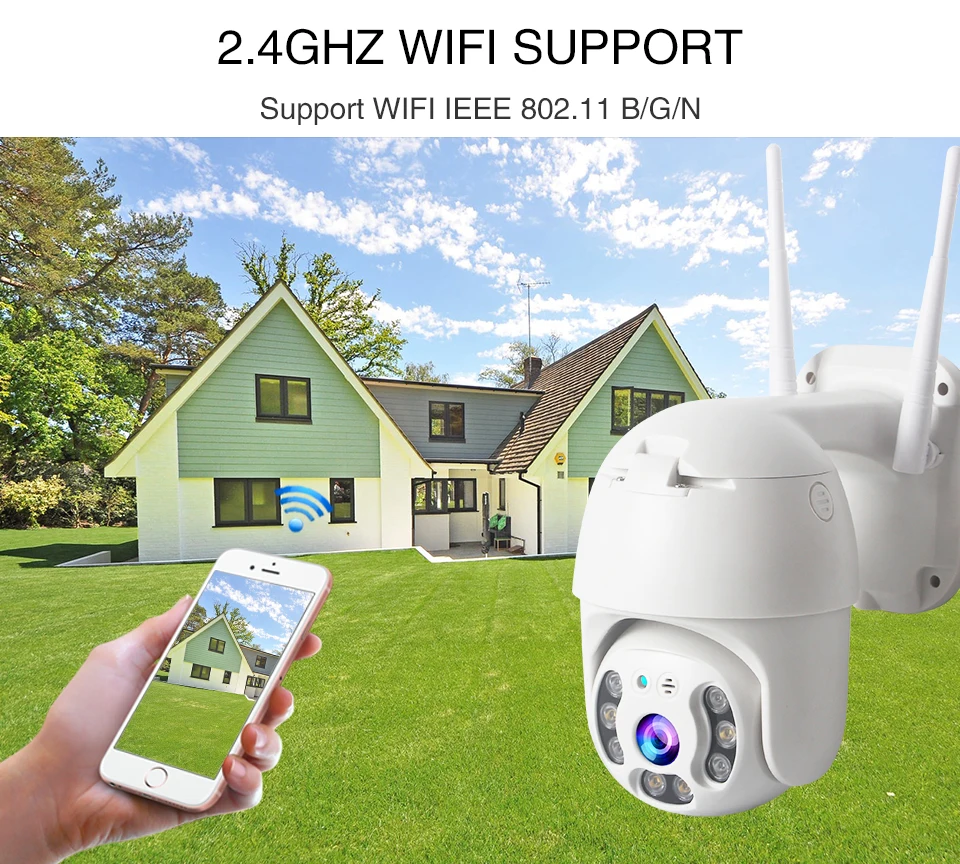 Ip-камера, wifi, уличная, 1080 P, Мини скоростная купольная камера, уличная, ночное видение, видеонаблюдение, беспроводная мини-камера, двухстороннее аудио