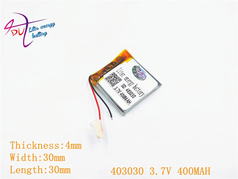 Литий-полимерные Li-Po литий-ионные аккумуляторные батарейки 403030 3 7 В 400 мАч для Mp3 MP4