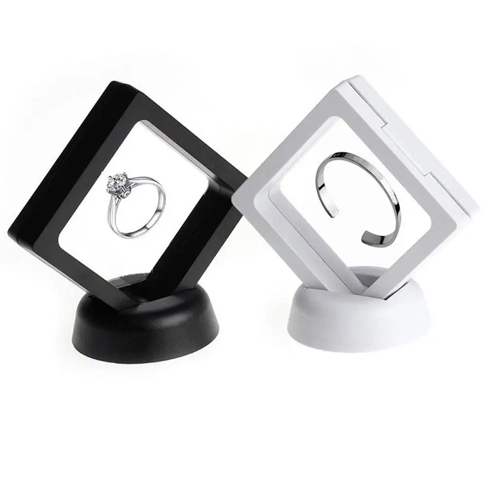 

Transparent Jewelry Bracelet Necklace Earrings Suspended Floating Display Case Stand Holder Box Trendy jewellery display stand