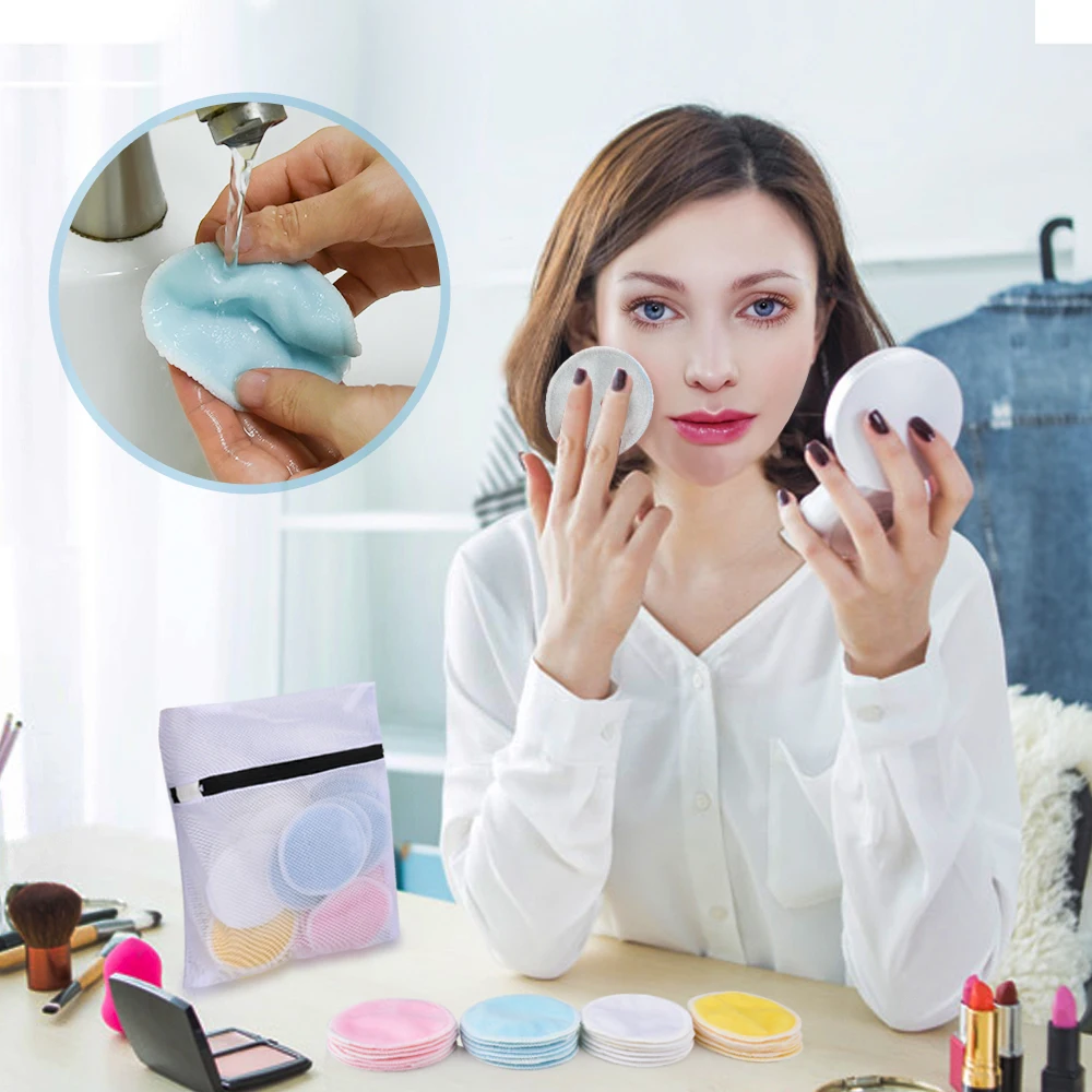 16 шт многоразовый спонж для макияжа пудра раствор лица губка натуральный