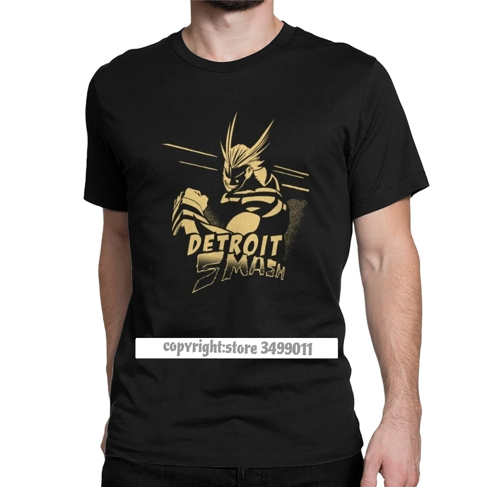 Мой герой Академии все может Detroit Smash футболки мужские хлопковые Boku без аниме