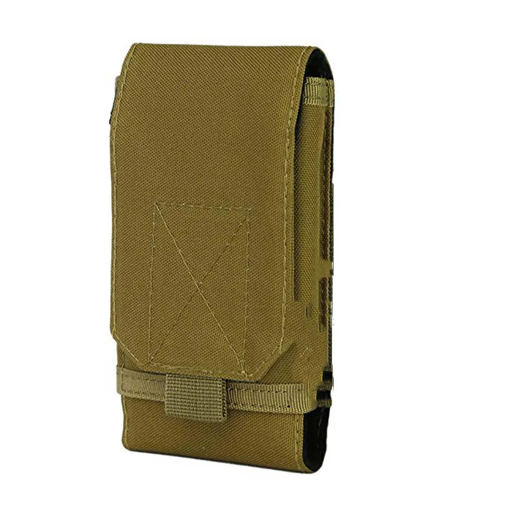 Тактический чехол для телефона Molle 1000D нейлоновый Пояс поясной Молл пакет кемпинг, охота, поход EDC служебная принадлежность сумка - Цвет: Желтый цвет