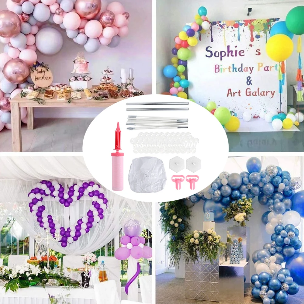 

1 Set Balloon Arch Kit For Birthday Party Wedding Graduation Random Color