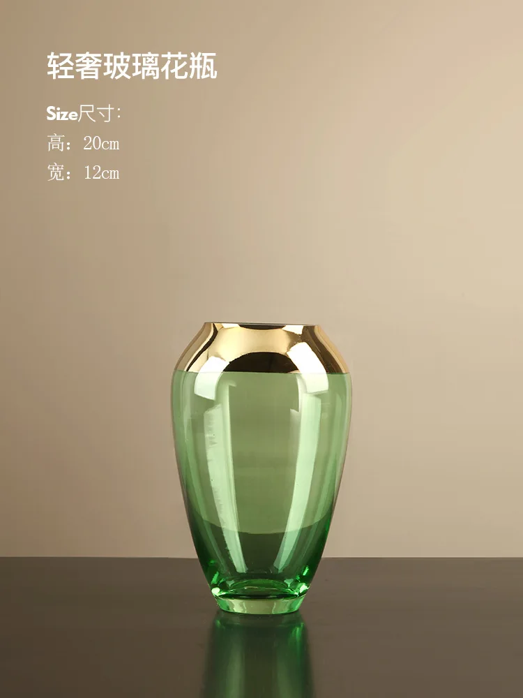 

Nordic Luxury Glass Vase Decoration Home Decor Modern Large Flower Vase Table Flower Arrangement Living Room Decoration Gifts