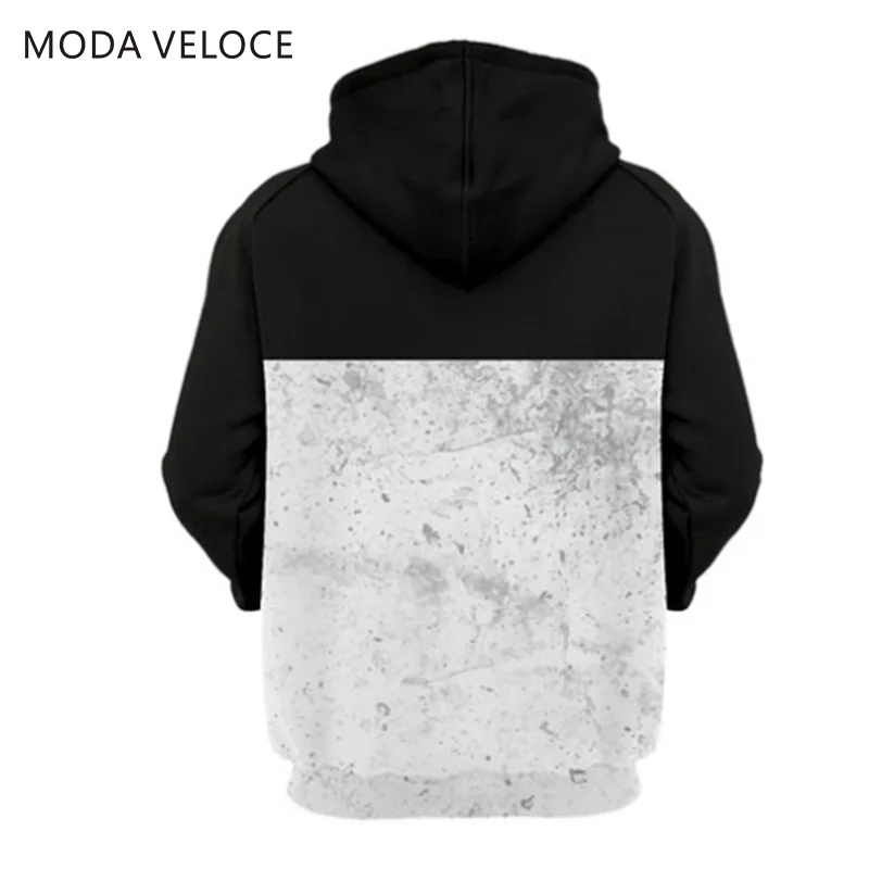 MODAVELOCE Calm Wolf худи полиэстер с шерстью волк Толстовка Синий Аниме толстовки