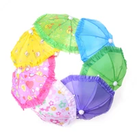 1 pcs random color lovely umbrella for 16 inch and 18 inch doll toys for girls christmas gift kids toys doll accessories