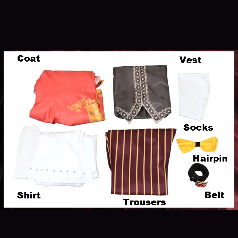 

Game Identity V Cosplay costumes Survivor Wildling Murro Cosplay Costume Jester Skin Uniforms Red Clothes Coats Suits Sets New