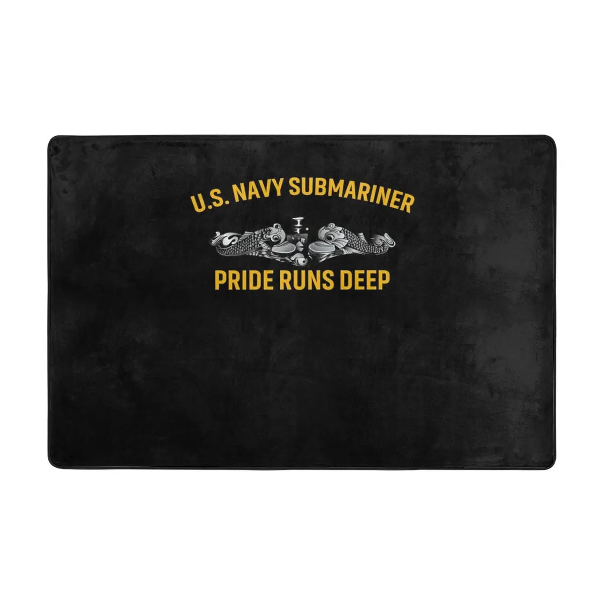 

U.S. Navy Submariner Pride Runs Deep Doormat Carpet Mat Rug Polyester Anti-slip Floor Decor Bath Bathroom Kitchen Balcony 60*90