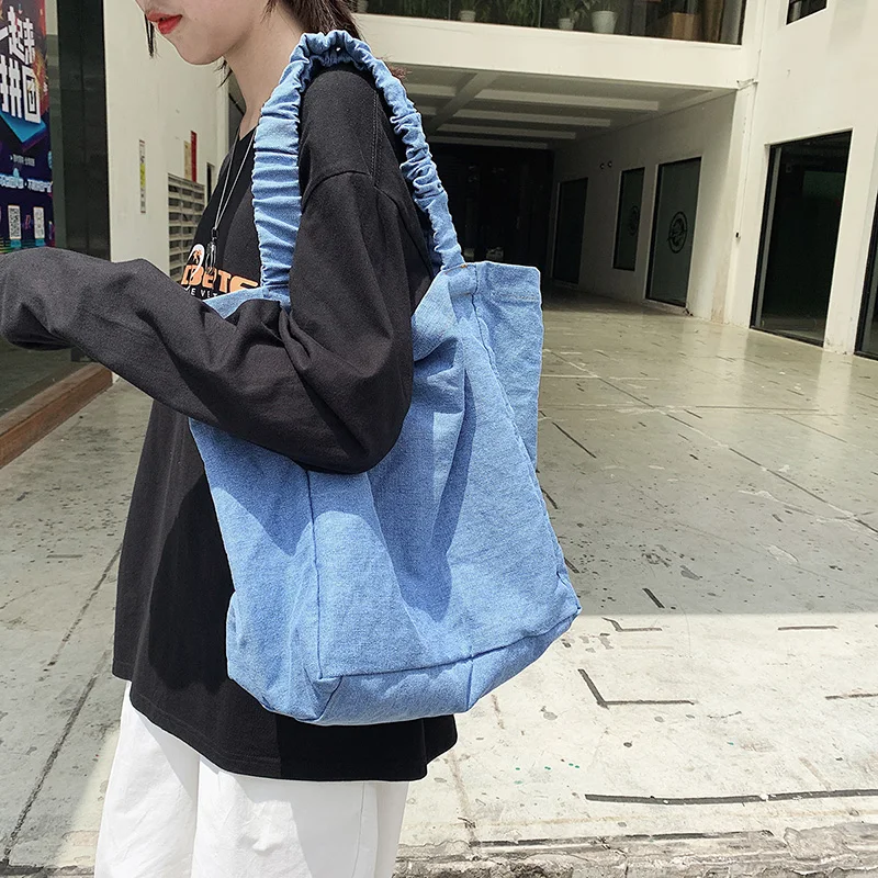 Женская джинсовая сумка тоут schoudertas новая через плечо женская маленькая с