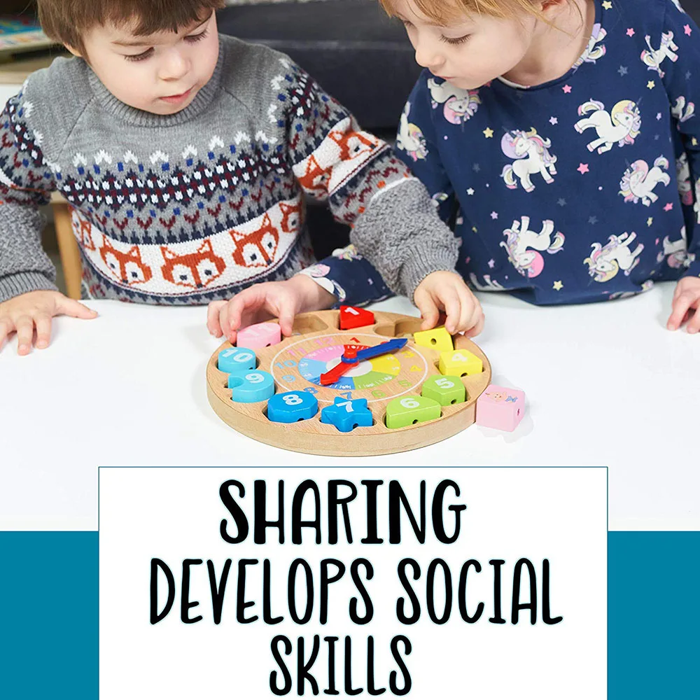 Развивающая игрушка для малышей деревянные игрушки красочные цифры часы