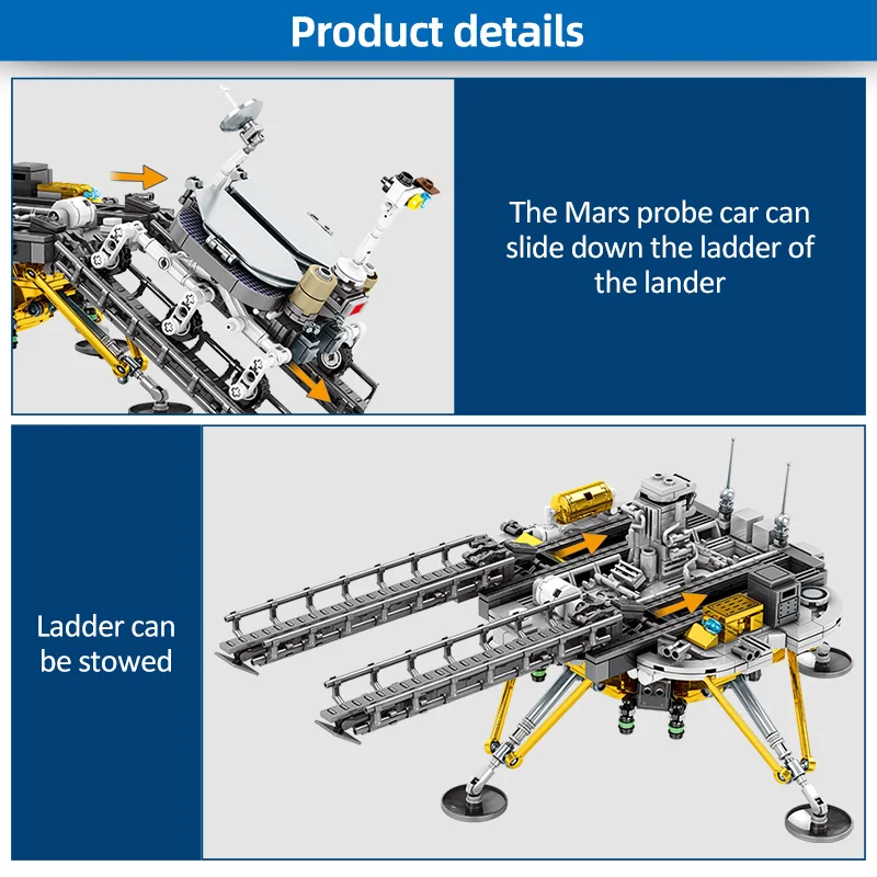 Конструктор серии City Space Rocket 1098 шт. фигурки технических автомобилей кубики Moc