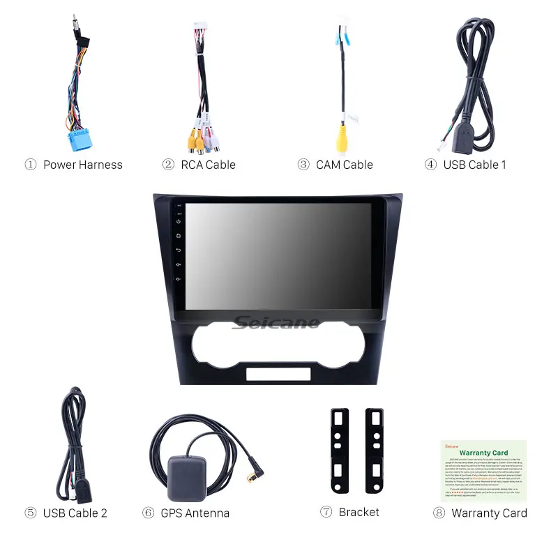 Автомагнитола Seicane на Android 9 1 мультимедийный проигрыватель для Chevrolet Epica 2007 2012 с GPS